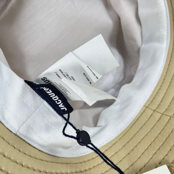 Jacquemus Beige Leather Bucket Hat | NEW main image 7